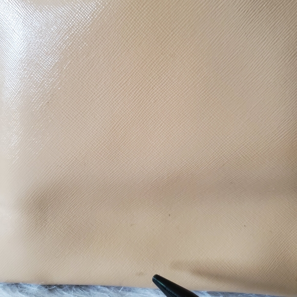 $500 Tory Burch Robinson Glossy Tan Brown Large Satchel Tote bag - Picture 15 of 15